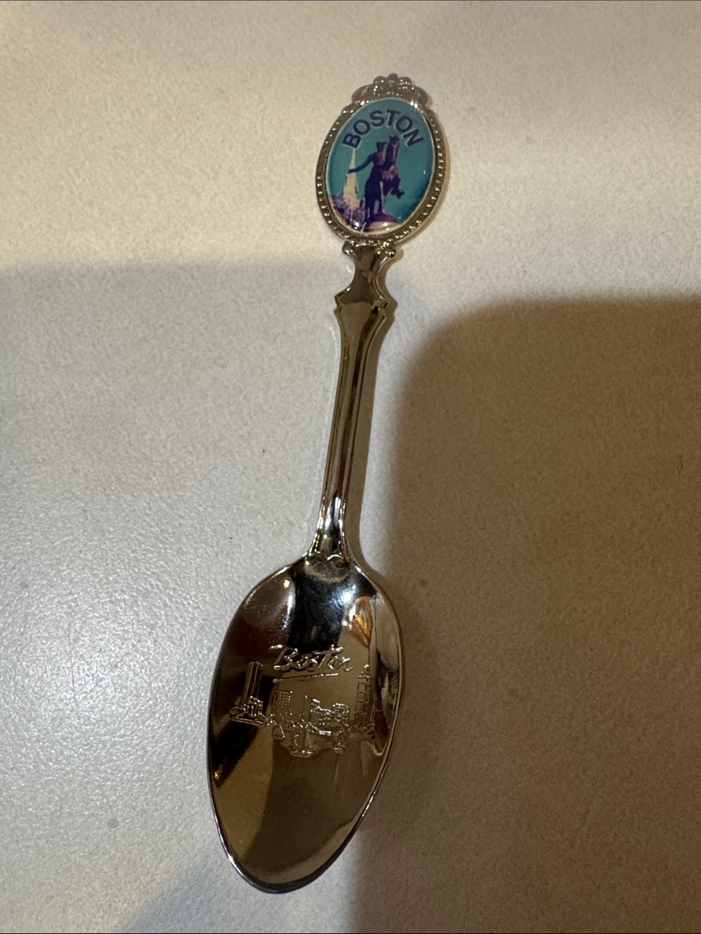 Boston Silver-Tone Decorative Collectible Spoon